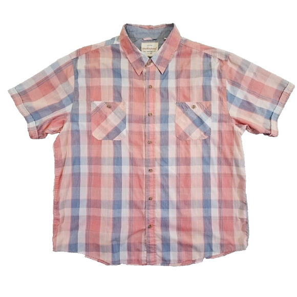 OG Weatherproof Vintage Shirt 2XL Short Sleeve Button Up Americana Normcore - Picture 1 of 16
